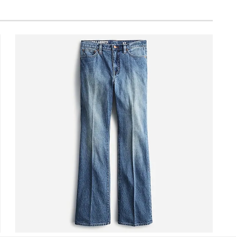 NWT JCrew Full Length Demi Boot Jeans
